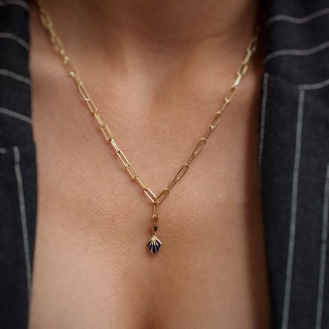 İstiridye charm kolye