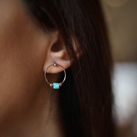opal halka küpe