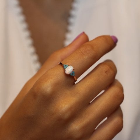 Opal Firuze Yüzük