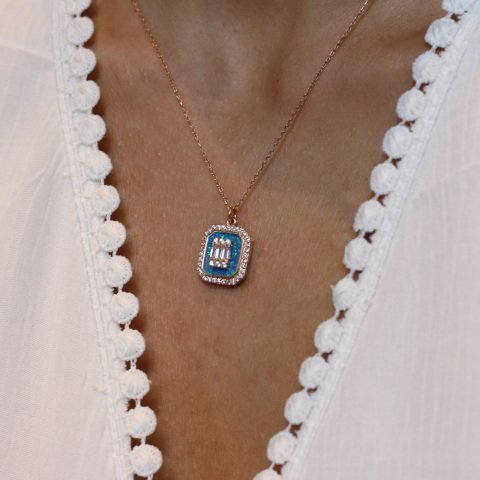 opal baget kolye