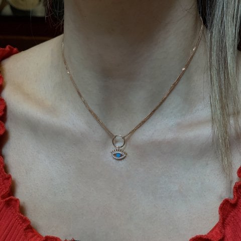 kirpik choker kolye