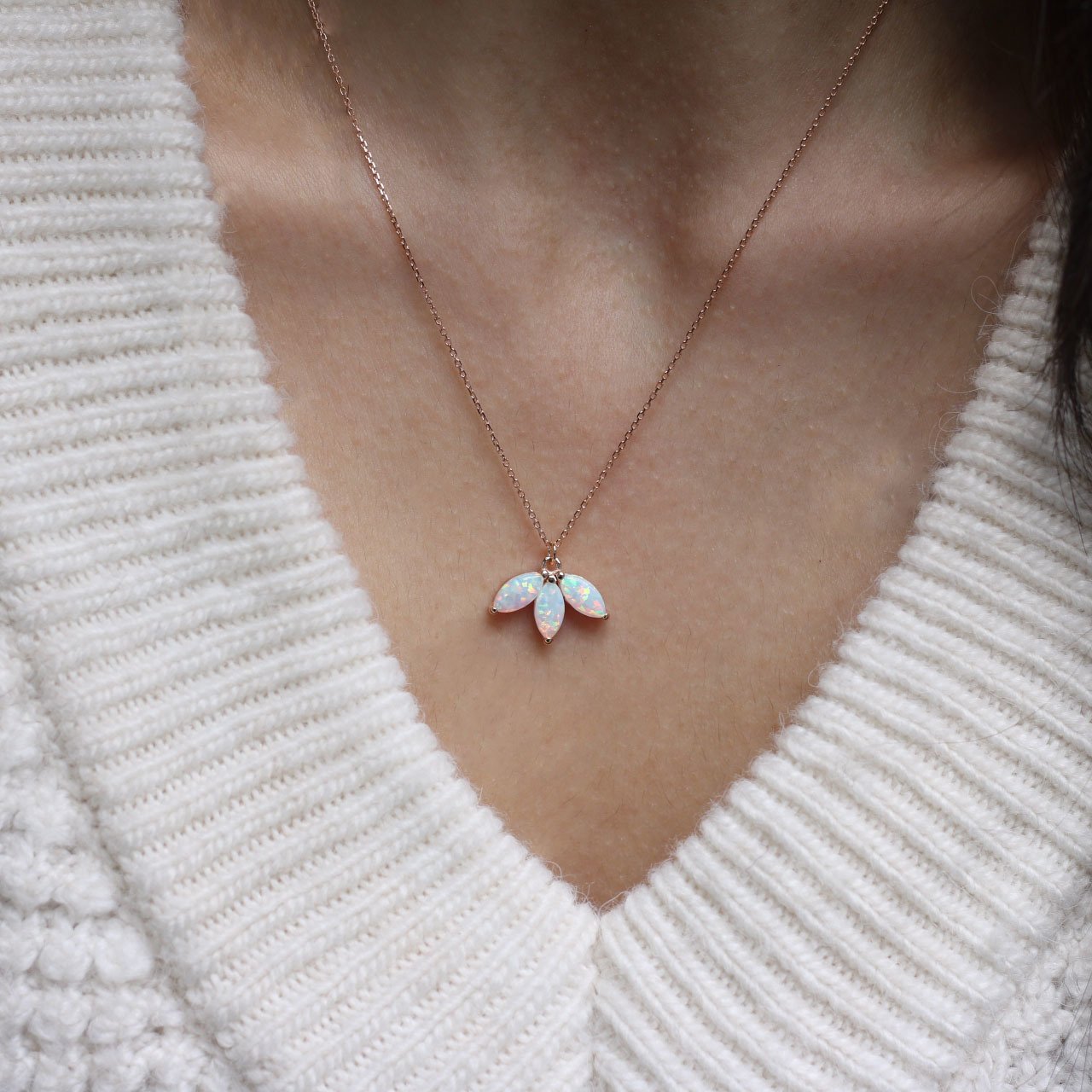 Markiz opal kolye